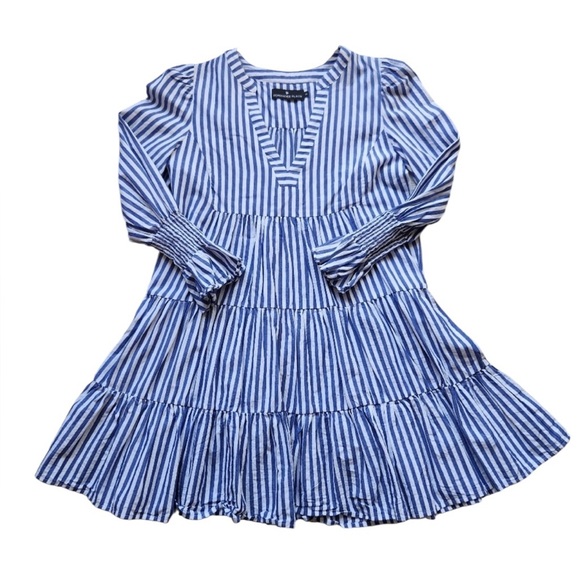Tuckernuck Pomander Place Kenzo Dress – Blue Stripe – XS - Picture 3 of 7